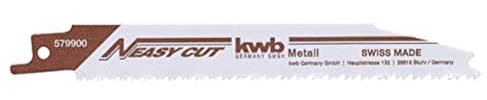 KWB universeller Easy Cut Säbelsägeblätter für metal & Holz, Bleche & Profile