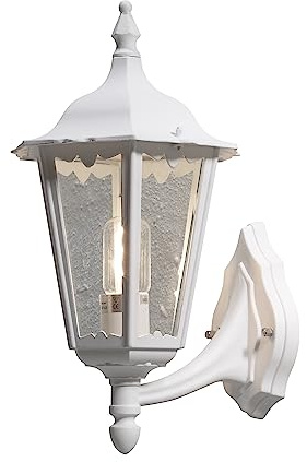 Konstsmide Firenze 7213 Wandleuchte (B: 23,5cm T: 30cm H: 48cm, 1x100W, IP43) matt-weiß