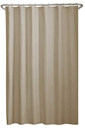 MAYTEX en Microfibre Rideau de Douche/Liner, Polyester, Lin, Shower Curtain Liner