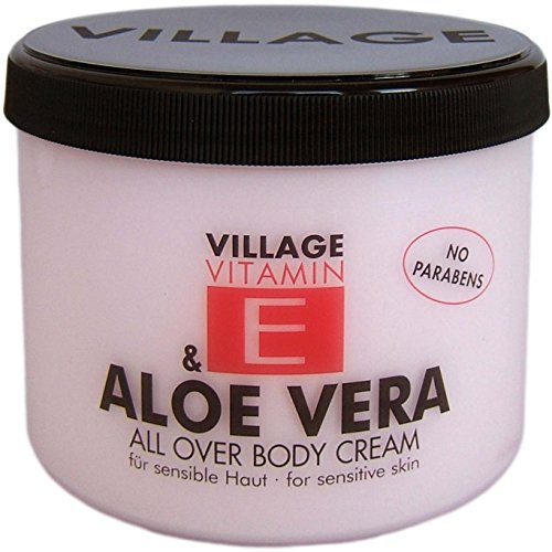 Village 9506-01 Aloe Vera Body Cream mit Vitamin E, 500 ml