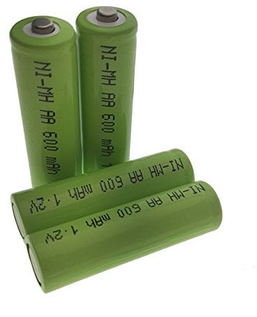 Trango NI-MH TG1000-AA Piles rechargeables, type AA, 600 mAh 1,2 V, pour les lampes solaires