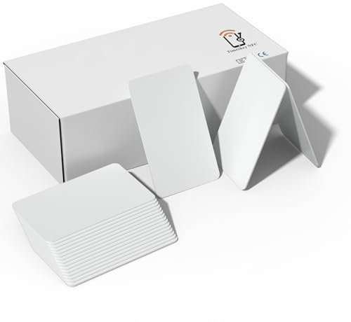 PVC-Karten – Blanko, Weiß, CR80, 760, 250 Stück Timeskey Plastikkarten PVC Card Kompatibel Mit ID Karten Drucker