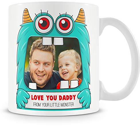 MUGGZ Gift for Dad Photo Mug - Love You Daddy - Little Monster