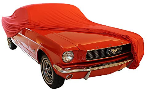 Star Cover Indoor Autoabdeckung kompatibel mit Ford Mustang 1 Fastback SUPER Soft Stretch