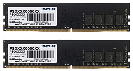 Patriot Memory Série Signature Kit de mémoire DDR4 3200 MHz PC4-25600 8Go (2x8Go) C22 - PSD416G3200K