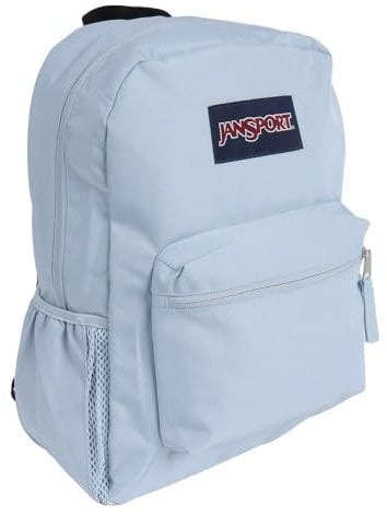 JANSPORT Cross Town Backpack - Class, Travel, or Work Bag with Water Bottle Pocket, Blue Dusk, Blue Dusk, One Size, Daypack Backpacks
