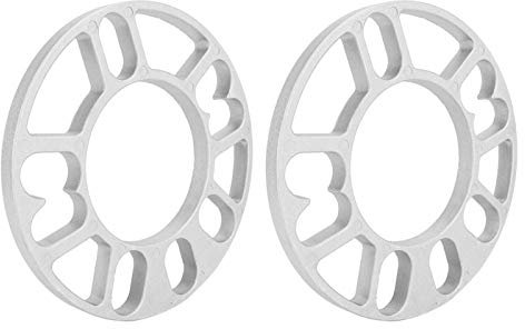 Ymiko 2-teilige 10-mm-Spurverbreiterungen Unifür Versal-Distanzstücke aus Aluminiumlegierung Unterlegscheiben Passend für 4/5-Bolzenrad