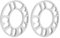 Ymiko 2-teilige 10-mm-Spurverbreiterungen Unifür Versal-Distanzstücke aus Aluminiumlegierung Unterlegscheiben Passend für 4/5-Bolzenrad