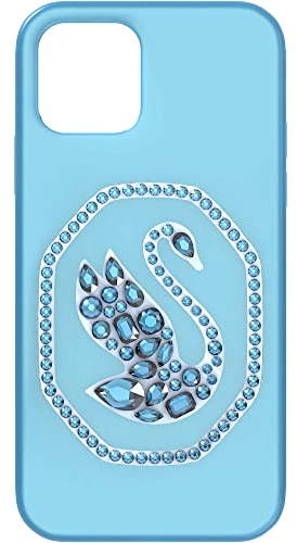 Swarovski Signum Smartphone-Schutzhülle für Das iPhone 12 / 12 Pro, blaue Handyhülle mit Strahlenden Swarovski Kristallen