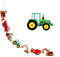 Sieben Auto Bagger Banner,LKW Bulldozer Truck Traktor Geburtstag Deko Girlande,Bau Thema Party Deco für Junge Kinder Babyshower Burtstag Dekoration