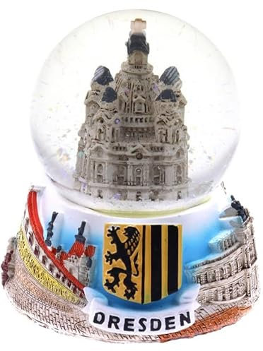 Schneekugel Dresden Frauenkirche Snowglobe,9cm,Souvenir Germany
