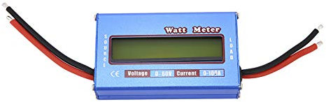 Wattmetro per Pannello Solare, Misuratore di Watt Potenza Digitale per Tensione (V)/Corrente (A)/Potenza (W)/Carica (Ah) Ed Energia (Wh) Misura