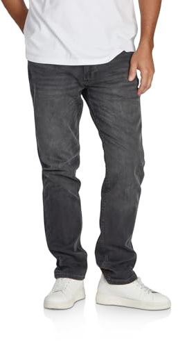 riverso Jeans Herren Stretch lang Straight Fit RIVChris Jeanshose Hose Grau w33, Farbe:Grey Denim (G121), Größe:33W / 32L