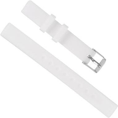 sourcing map Rubber Watch Band, Replacement Silicone Watch Strap, White