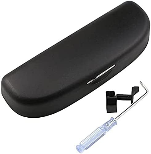 , Für Vw Touareg Zubehör ABS Auto Sonnenbrillenhalter Box Zubehör Auto Sonnenbrillenhalter Box Brillenhalter Fall, Schwarz
