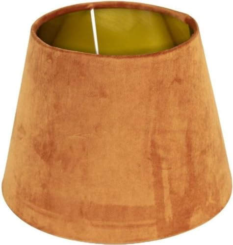Lampenschirm Tisch Orange Samt Modern Mars & More E27 25 cm