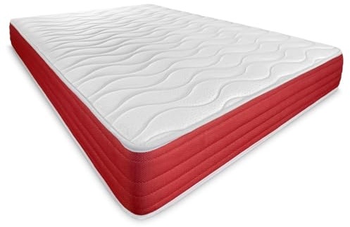 DUÉRMETE Online - Colchón Viscoelástico Lite Reversible, Firme y Confortable, Cara Invierno/Verano, Blanco, Altura 23 cm, 90 x 190 cm