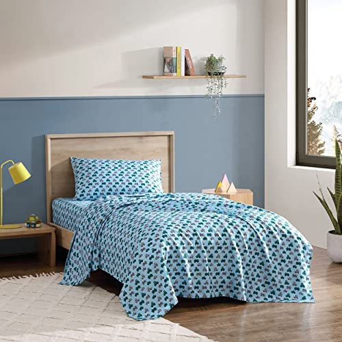 Eddie Bauer - Doppelbett-XL-Bettlaken, schmutzabweisend, ideal für Kleinkinder-Bettwäsche-Set (Little Rider Blue, Twin XL)