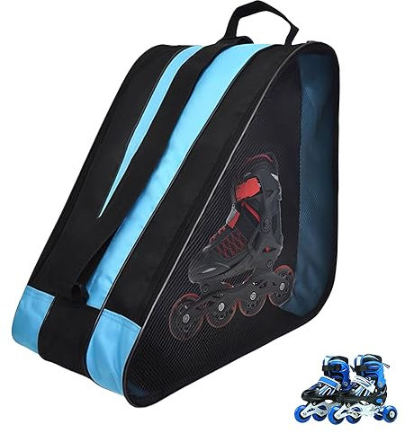 YIDM Tragbare Schlittschuhtasche Verstellbarem Tasche: Schulter und Tragegriff Oxford-Stoff Rollschuh Tasche,Verdickte Atmungsaktive EIS-/Rollschuh-Tragetasche, für Damen Herren Erwachsene und Kinder