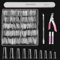 Venares Half Tips for Gel Nails - 500 Coffin Nail Tips, 10 Sizes, Glue Included