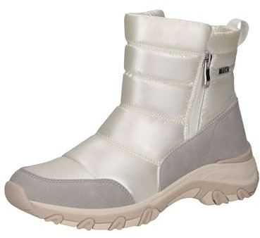 CAPRICE Damen Winterstiefel ohne Absatz Vegan Wasserabweisend, Mehrfarbig (Pearl Comb), 40 EU