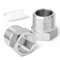 ERGAOBOY 2 Pcs 304 Stainless Steel Reducer Hex Bushing, 3/4 BSP Male to 1/2 BSP Female Pipe, Reducing Adapter Fitting Converter