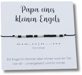 Sternenkind Armband - Andenken für den Papa - Morsecode Für immer
