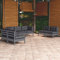 Blukee 7-TLG. Garten-Lounge-Set mit Kissen Kiefer Massivholz Balkonsofa Gartensofa Loungemöbel Balkon Terrassenmöbel Set Gartenlounge Outdoor Balkonlounge Garden Furniture Sets