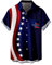 DGZTWLL Tank-Tops für Herren, USA-Flagge, 4. Juli, amerikanisch, rot und weiß, gestreift, patriotisches T-Shirt, Größe M, L, XL, XXL, 3XL, Dunkelblau, 5X-Groß