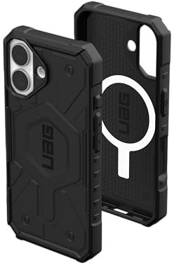 URBAN ARMOR GEAR UAG Designed for iPhone 16 Case 6.1 Pathfinder - Compatible with MagSafe Charging Rugged Shockproof Anti-Slip Military Grade Protective Cover, Black