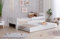 TiCAA Einzelbett Kinderbett Jugendbett, Bennet mit Zusatzbett Rausfallschutz & Lattenrost für Schlafzimmer, Kinderzimmer Kiefer Massivholz Bettgestell 90 x 200 cm