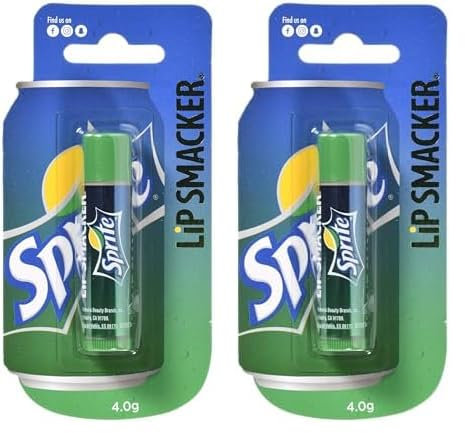 Lip Smacker Coca Cola Collection, Lippenbalsam mit Sprite-Geschmack, inspiriert von Coca-Cola, Feuchtigkeitsspendend und erfrischend, Einzelverpackung (Packung mit 2)