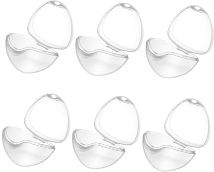 IWOWHERO Boîte De Rangement Pour Tétines 6 Pièces Étui Porte-tétines Pour Bébé Design Dessin Animé Facile À Utiliser Et À Nettoyer