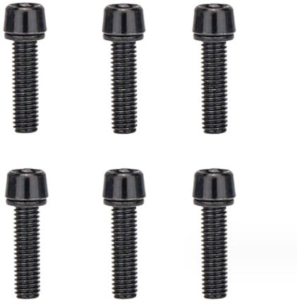 Fcnjsao 6 Stück Fahrrad Vorbauschraube Edelstahl Konischer Kopf Schrauben Mit Unterlegscheiben Für Rennräder Und Mountainbike Vorbau