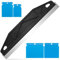 Shield Paint Guard for Cutting In, Black 12in Multi-Purpose Straight Edge Painting Tool, Comes with 4 Scraper