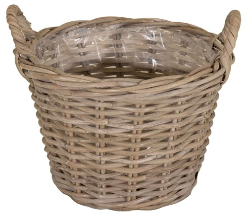 colourliving Weidekorb mit Henkel Potato | Weidekörbe in verschiedenen Größen Pflanzkorb Weide | Handgefertigter Weidekorb für Bepflanzung und Aufbewahrung (30 cm)