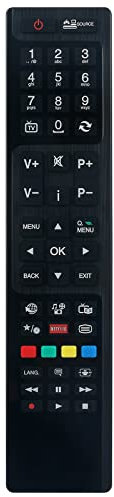 Replacement Remote Control Applicable For Bush LED24265DVDCNTDW 24 HD Smart TV DVD Player LED49292UHDFVP DLED49278HDCNTDFVPA LED24265DVDCNTDFVP LED40287FHDCNTDFVP DLED55287FHDCNTD
