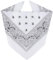 ZENO Weiß Bandana – 100% Baumwolle & Natürliche Fasern – Weiß Halstuch Ohne Polyester – Hochwertig, Weich, Langlebig & Waschmaschinenfest – Bandana Herren & Damen – Unisex & Kinder