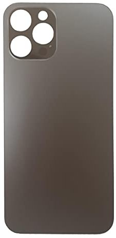 Smartex® Back Cover Glass compatibile with iPhone 12 Pro Max | Rear Housing Replacement (black)