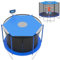 CEWROM Trampolin Überdachung Abdeckung, Blau Trampolin Sonnenschutz Abdeckung Ø 244cm für 6-Stangen-Trampolin,UV-Beständige Wasserdichte Trampolin Sonnenschutz Abdeckung