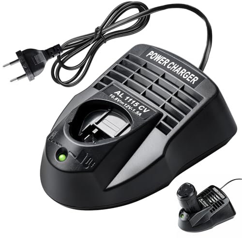 Chargeur pour batteries 3,6 V 10,8 V 12 V Al1115cv Chargeur rapide pour batteries Li-ion 12 V Chargeur 12 V pour Bat411, Bat412, Bat413 et Bat4143