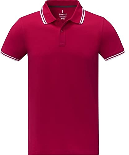 Elevate Mens Amarago Short-Sleeved Polo Shirt (XS) (Red)