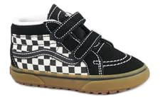 Vans SK8-MID Reissue V 101KP1 Schachbrett schwarz Marshmallow schwarz Schachbrett Schuhe Kinder Sneakers Mid Lederriemen 33