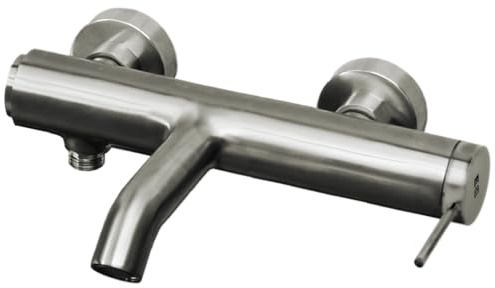 Essebagno Luisa mitigeur bain-douche mécanique façon inox brossé