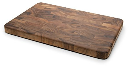 Ironwood Gourmet 28217 Large Charleston End Grain Prep Station, Acacia Wood | Knife-Friendly End Grain Surface | Charcuterie & Meat Cutting Board | Protects Blade Edges | Butcher Block | Large Prep Board