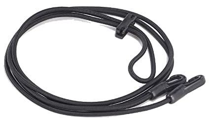 John Whitaker Training Zügel, elastisch, One Size, Schwarz oder Braun schwarz schwarz