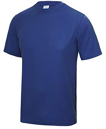 Just Cool Mens Performance Plain T-Shirt (XXL) (Royal Blue)