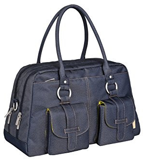 Lässig Vintage Metro Bag Wickeltasche/Babytasche inkl. Wickelunterlage denim blue