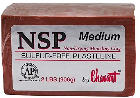 Chavant NSP MEDIUM - 0.9kg. Professional Oil Based Sulphur Free Sculpting Clay