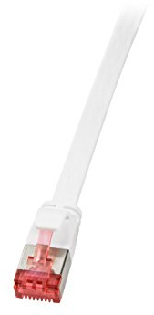 LogiLink CF2111S Patch Kabel CAT6 U/FTP (Shielded) (PIMF) Flat Slimline AWG32, 20m grau
